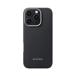 Гръб Pitaka MagEZ Case 5 за iPhone 16 Pro - Black/Grey Twill