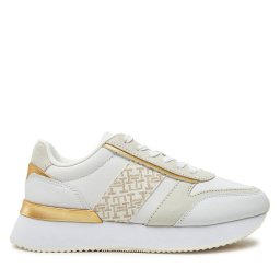 Сникърси Tommy Hilfiger Lux Monogram Runner FW0FW08387 Бял