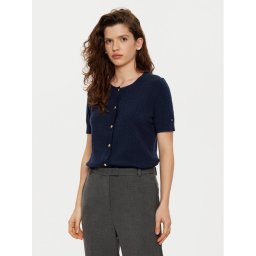 Tommy Hilfiger Кардиган WW0WW43958 Тъмносин Regular Fit