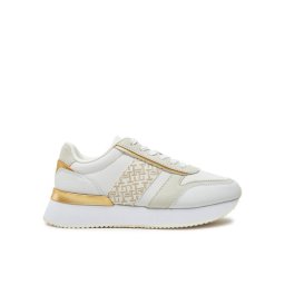 Tommy Hilfiger Сникърси Lux Monogram Runner FW0FW08387 Бял