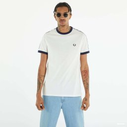 Тениска FRED PERRY Taped Ringer T-shirt Snow White XL
