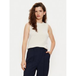 Tommy Hilfiger Елек WW0WW43956 Екрю Regular Fit
