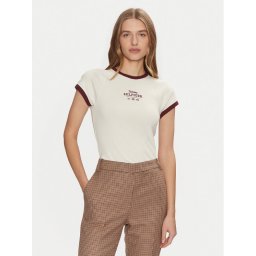 Tommy Hilfiger Тишърт WW0WW43898 Бежов Slim Fit