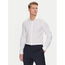 Calvin Klein Риза Non Iron Tonal Strct Slim Shirt K10K113848 Бял Regular Fit