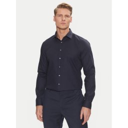 Calvin Klein Риза Non Iron Tonal Strct Slim Shirt K10K113848 Тъмносин Regular Fit