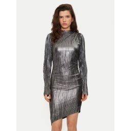 Bruuns Bazaar Коктейлна рокля BBW3707 Сребрист Regular Fit