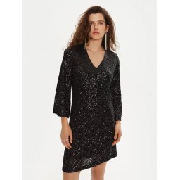 Bruuns Bazaar Коктейлна рокля Azati BBW4192 Черен Regular Fit