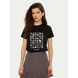 KARL LAGERFELD Тишърт A1W17124 Черен Regular Fit