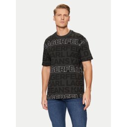 KARL LAGERFELD Тишърт A1M17114 Черен Regular Fit