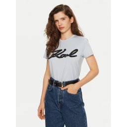 KARL LAGERFELD Тишърт A1W17117 Син Regular Fit