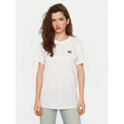 KARL LAGERFELD Тишърт A1W17025 Бял Relaxed Fit
