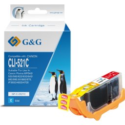 Глава за CANON PIXMA iP 3600/4600/MP 540/620/630/980 - Cyan - ink tank - WITHOUT CHIP / БЕЗ ЧИП - /521/ - CLI521C (CLI-521C) - 2