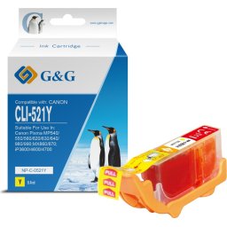 Глава за CANON PIXMA iP 3600/4600/MP 540/620/630/980 - Yellow - ink tank - WITHOUT CHIP / БЕЗ ЧИП - /521/ - CLI-521Y (CLI521Y) -