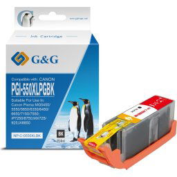 Глава за CANON PIXMA IP 7250/PIXMA MG 5450/6350 - Black - ink tank - WITH CHIP / С ЧИП - /550/ - PGI-550PGBK (PGI550PGBK) - 649