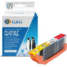 Глава за CANON PIXMA MG 5750/5751/5752/5753/6850/6851/6852/6853/7750/7751/7752/7753 - Cyan - BS0332C - /571/ - CLI-571XLC (CLI57