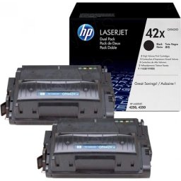 Комплект 2 касети за HP LASER JET SMART PRINT 4250/4350 - /42X/ - TWIN PACK - Black - P№ Q5942XD