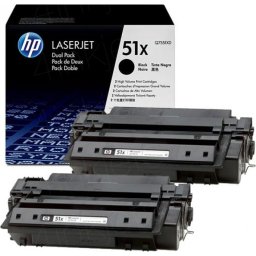 Комплект 2 касети за HP LASER JET P3005/M3035 MFP/M3027 MFP - Black - /51X/ - TWIN PACK - P№ Q7551XD