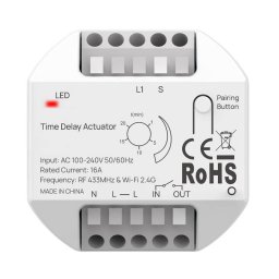 WiFi + RF Реле за Време със Закъснение на Изключването 16A EBL