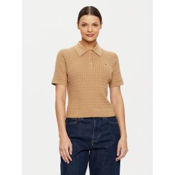 Tommy Hilfiger Пуловер WW0WW43957 Бежов Regular Fit