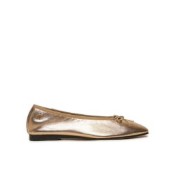 Tommy Hilfiger Балеринки Ballerina Soft Leather Metallic FW0FW08452 Златист