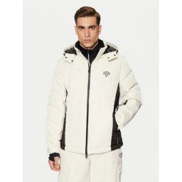 Guess Скиорско яке M4PL3U WH0K0 Екрю Regular Fit