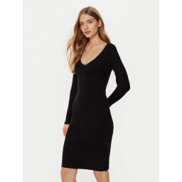 Guess Плетена рокля W5RK07 Z2YJ2 Черен Regular Fit