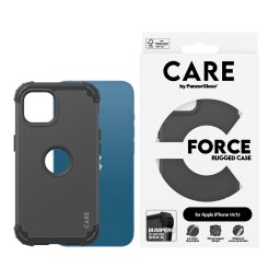 Гръб Care by PanzerGlass за iphone 14, 13, Fashion, Black Rugged, Черен