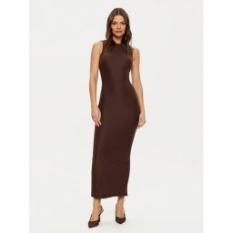 Guess Плетена рокля W4YK0J KCDE0 Кафяв Slim Fit