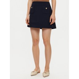 Tommy Hilfiger Мини пола WW0WW44994 Тъмносин Regular Fit