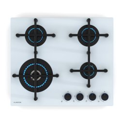 Klarstein Газов плот Illuminosa 4 4 горелки Sabaf горелка от неръждаема стомана (CGCH6-KL-IL-60-Wh)