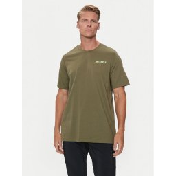 adidas Тениска от техническо трико Terrex Graphic MTN 2.0 IM8353 Зелен Regular Fit