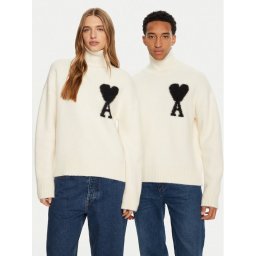 AMI Paris Поло SPUKS425.KN0032 Екрю Relaxed Fit