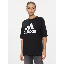 adidas Тишърт Essentials Big Logo Boyfriend T-Shirt HR4931 Черен Loose Fit