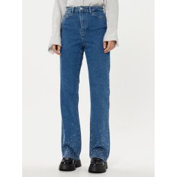 Pieces Дънки 17153496 Син Straight Fit
