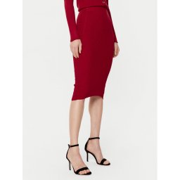 Guess Миди пола W5RD15 Z2V62 Червен Slim Fit