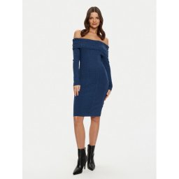 Guess Плетена рокля W5RK0G Z2YJ2 Тъмносин Bodycon Fit