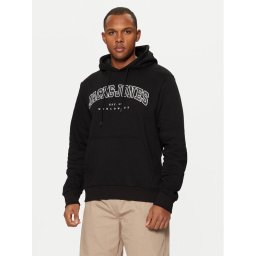 Jack & Jones Суитшърт 12256521 Черен Relaxed Fit