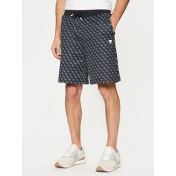 Guess Шорти от плат Z4YD03 FL04Q Черен Regular Fit