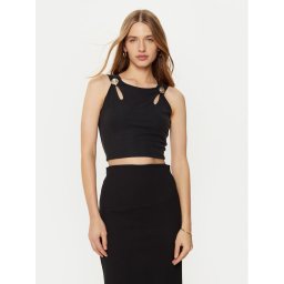 Guess топ W5RP13 KAQL2 Черен Regular Fit