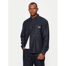 Calvin Klein Jeans дънкова риза J30J326584 Тъмносин Regular Fit