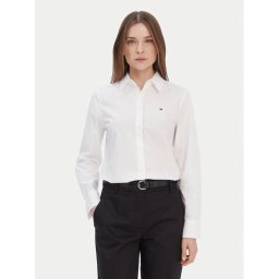 Tommy Hilfiger Риза WW0WW43577 Бял Regular Fit