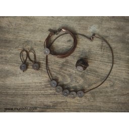 Комплект колие, гривна, обеци и пръстен