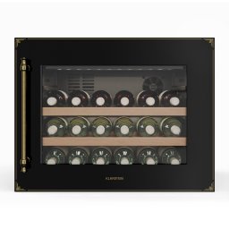 Klarstein Охладител за вино Vinsider Victoria 28, 28 бутилки, сензорен, UV защита, LED, безшумен, 2 рафта (TK15-VinsVic-Wine-BK)