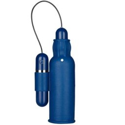 Вибро оро мастурбатор за мъже "TREMBLE STROKER BLUE" 14 см.