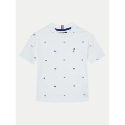 Tommy Hilfiger Тишърт KB0KB09353 S Бял Regular Fit