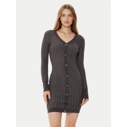 Guess Плетена рокля W5RK09 Z3KT0 Сив Bodycon Fit