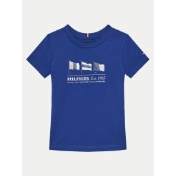 Tommy Hilfiger Тишърт KB0KB09350 S Син Regular Fit