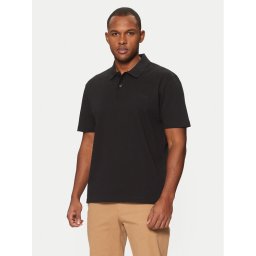 BOSS Тениска с яка и копчета C-Parris 104 50531402 Черен Regular Fit