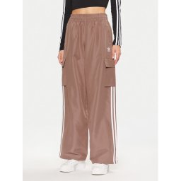 adidas Долнище анцуг adicolor 3-Stripes JC8138 Бежов Loose Fit