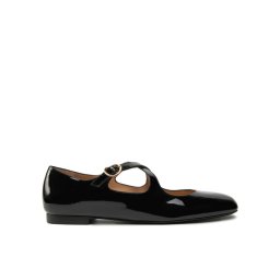 Stuart Weitzman Балеринки Clem Flat SK070 Черен